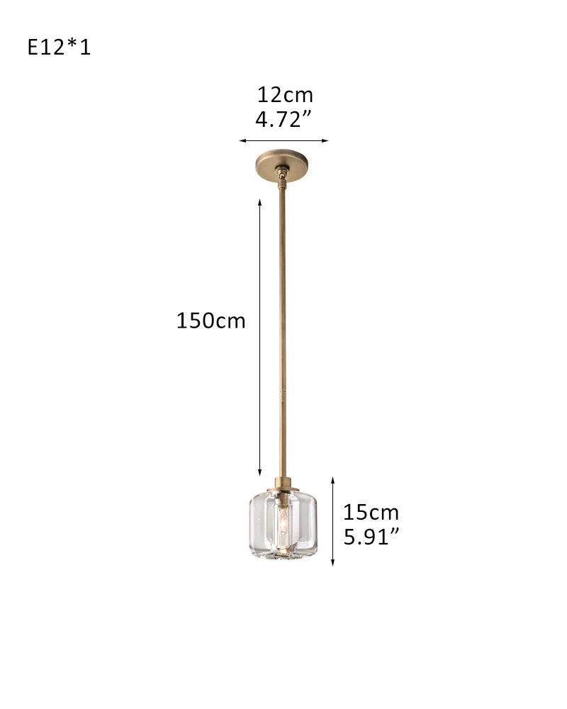 Luxury Round Crystal Demarat Chandelier Aged Brass/Black Framework ceiling for Living Room 1-light-D12*H15CM D4.72"*H5.91" Brass American chandelier