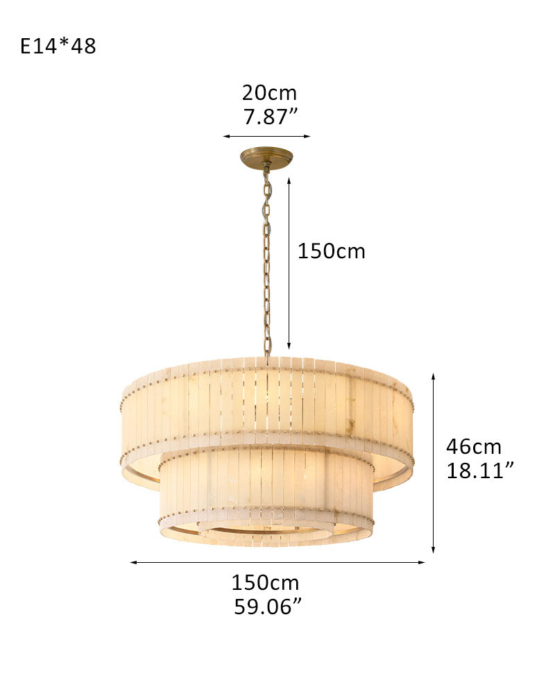 black pendant chandelier