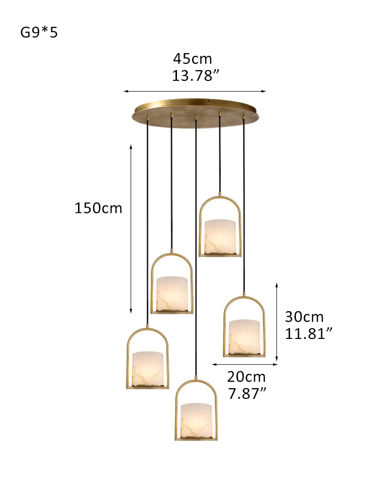 3 lights cluster alabaster dome brass pendant indoor lighting ceiling for kitchen island