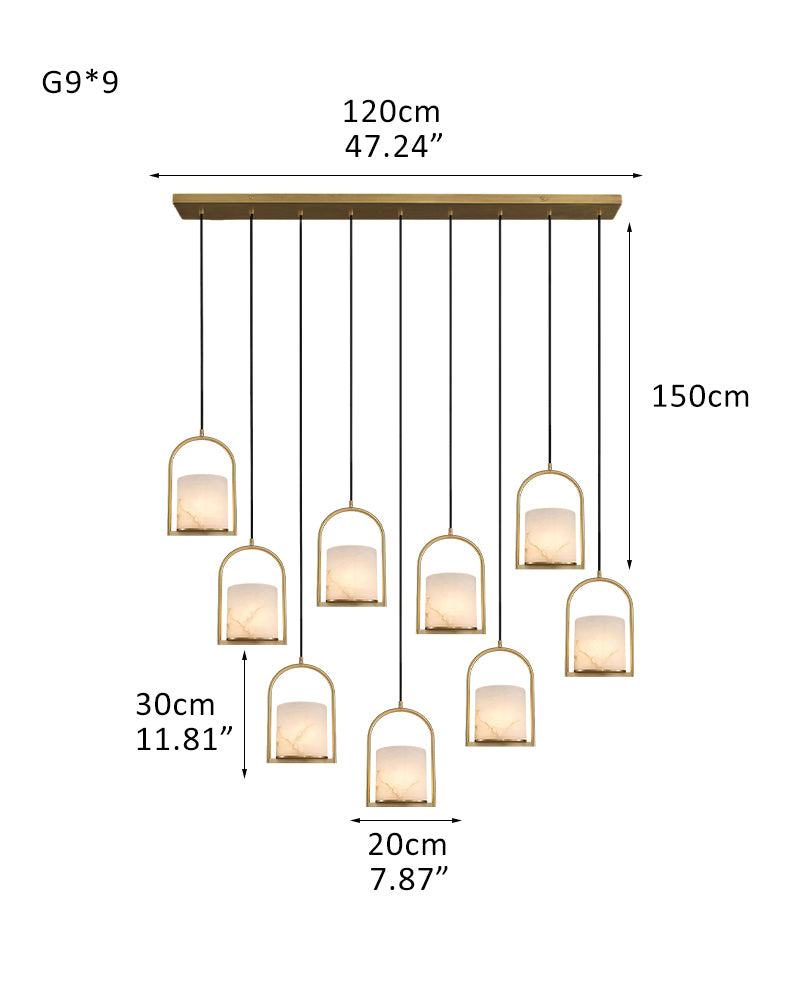 suspended ceiling alabaster light