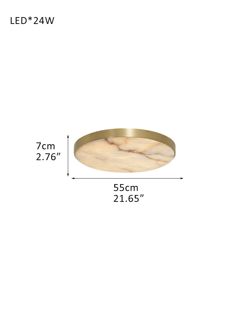 Tam Round Alabaster Chandelier