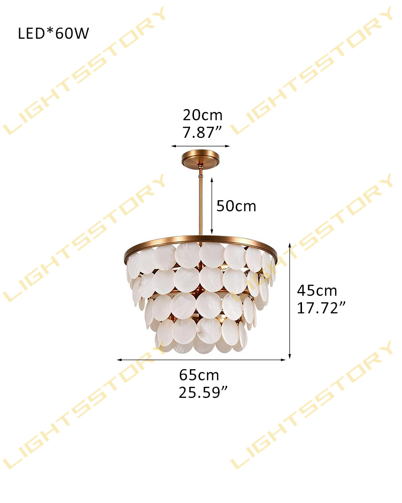 Alabaster Concentric Ring Disc Four Tier Ceiling Light - Semi Flush Mount, Heritage Brass Trim - Dining Rooms & Living Rooms