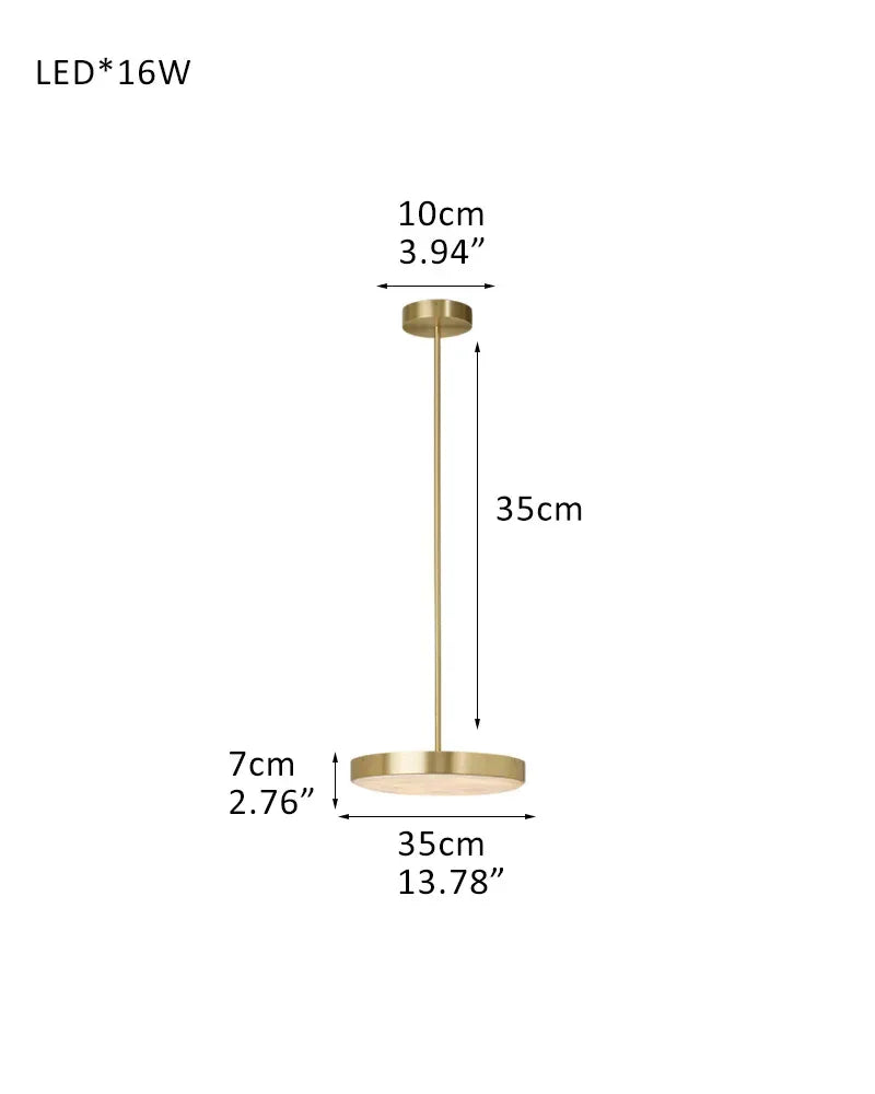 Unique Lustre Solid Marble Dome Ceiling Anvers Pendant Light Fixtures for Living room M-D35*H7CM D13"*H2.7" Brass Modern Pendant lamp