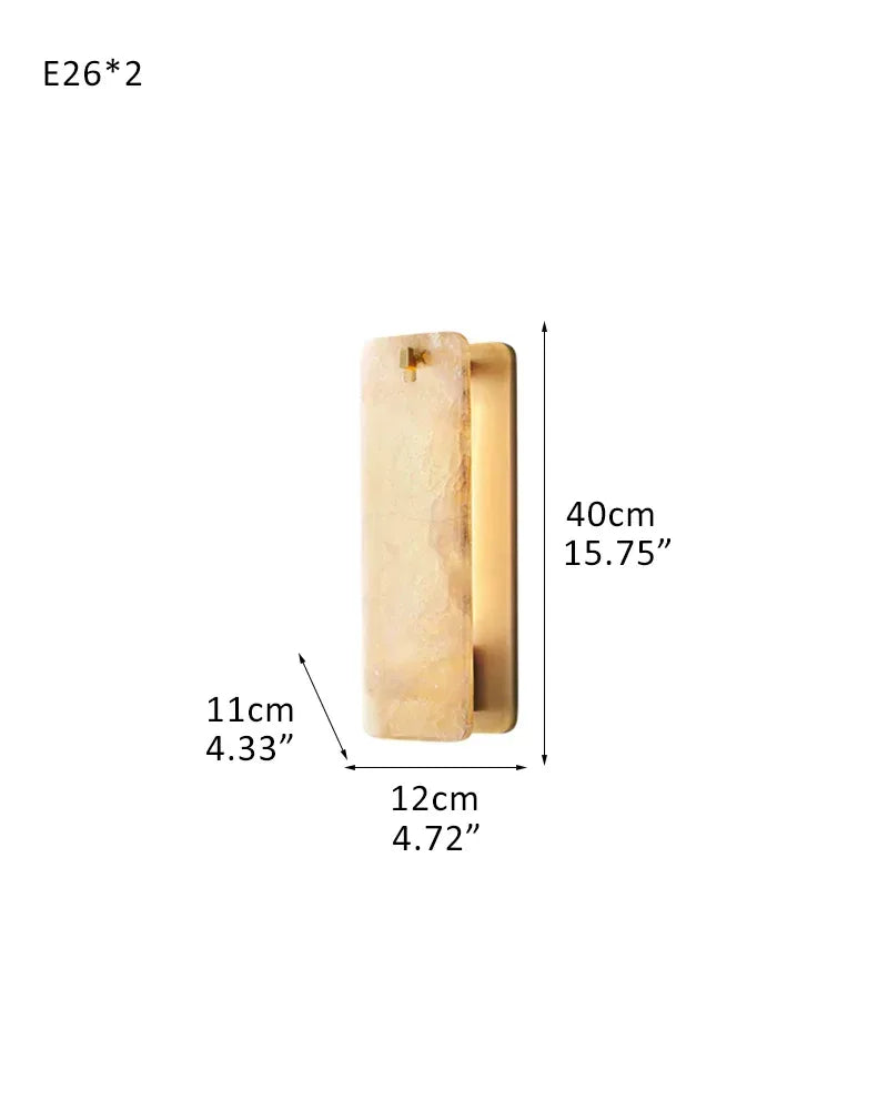 Lacquered Burnished Brass/Black Rectangular Calamette Alabaster Lighting Collection 59" 71" W-L12*W11*H40CM L4.7"*W4.3"*H15.8"(2 lights) Brass American chandelier