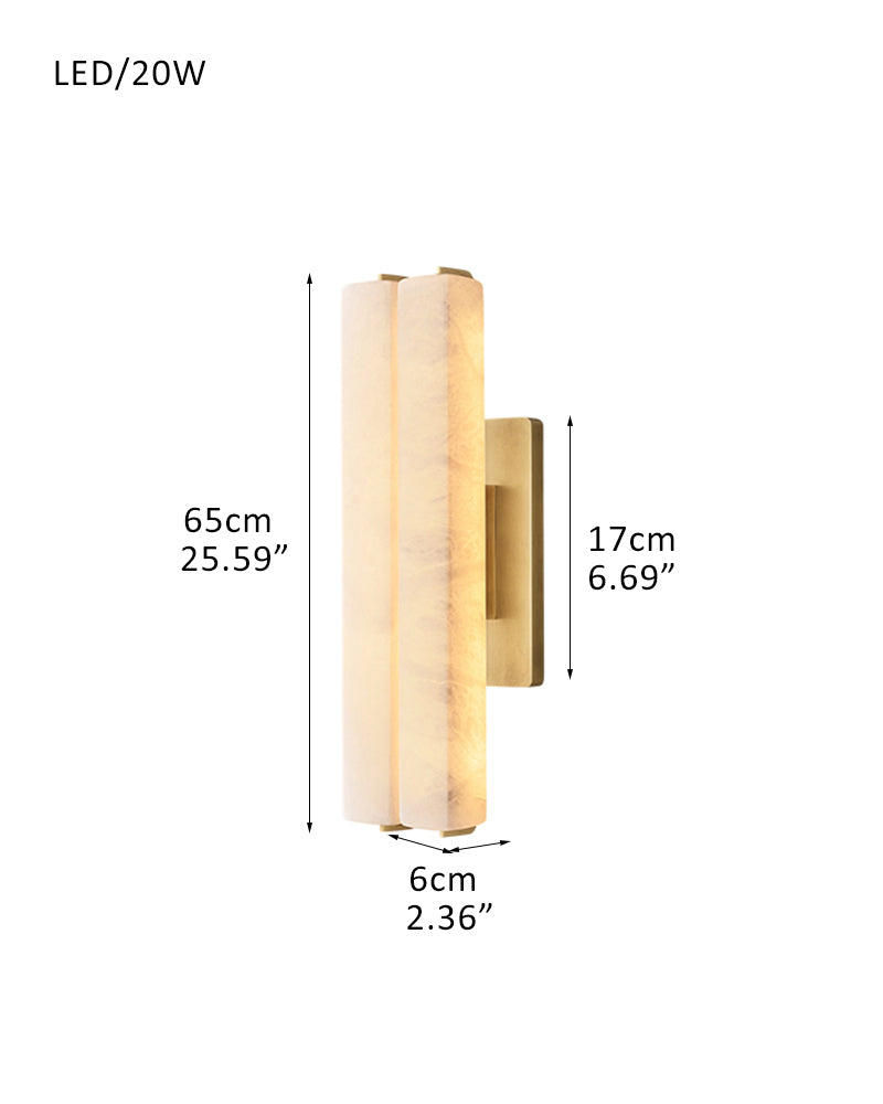 Audubon Single Wall Sconces Flush Mount Lamps 15in 19in 25in | Burnished Brass/Black