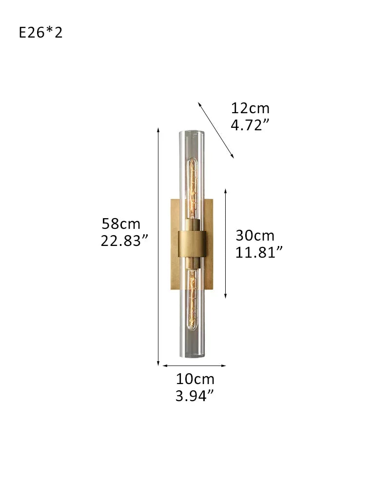 Ravelle Series Geometric Chandelier | Linear Premium hand-blown glass and solid brass construction, Lacquered black brass finish for Dining Rooms and Kitchen Islands 1-light-W10*D12*H58CM W3.94"*D4.72*H22.83"-Sconce Brass American chandelier