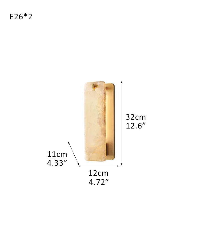 Lacquered Burnished Brass/Black Rectangular Calamette Alabaster Lighting Collection 59" 71" W-L12*W11*H32CM L4.7"*W4.3"*H12.6"(2 lights) Brass American chandelier