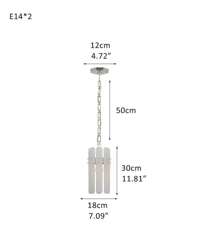 8/10-light Simple Modern Alabaster Large Oval Chandelier 40“45” Dia D18*H30CM D7.09“*H11.81" Silver American chandelier