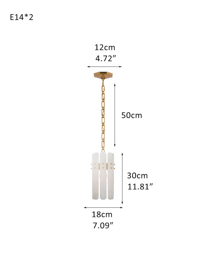 brushed brass chandelier