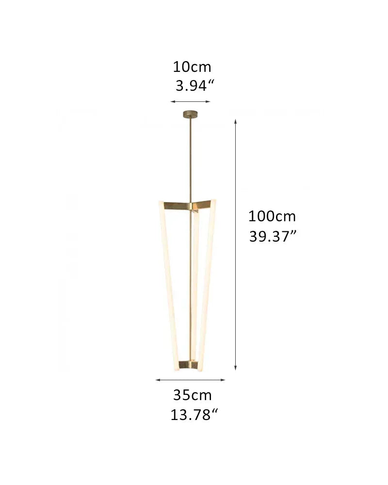 Sleek Modern Lighting Acrylic Pipeline Tube Chandelier Stainless Titanium in Red/Gold/Black D35*H100CM D13.78*H39.37" Gold Modern Pendant lamp