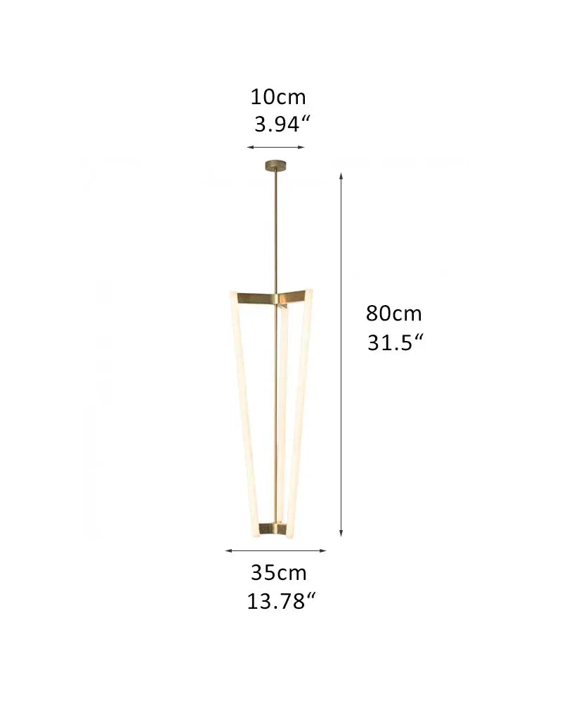 Sleek Modern Lighting Acrylic Pipeline Tube Chandelier Stainless Titanium in Red/Gold/Black D35*H80CM D13.78*H31.5" Gold Modern Pendant lamp