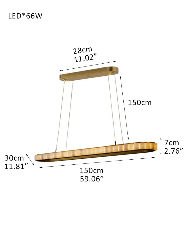 Vintage Oval White Alabaster Huge Chandelier Wide 60" Brushed Bronze/Gold Framework American chandelier