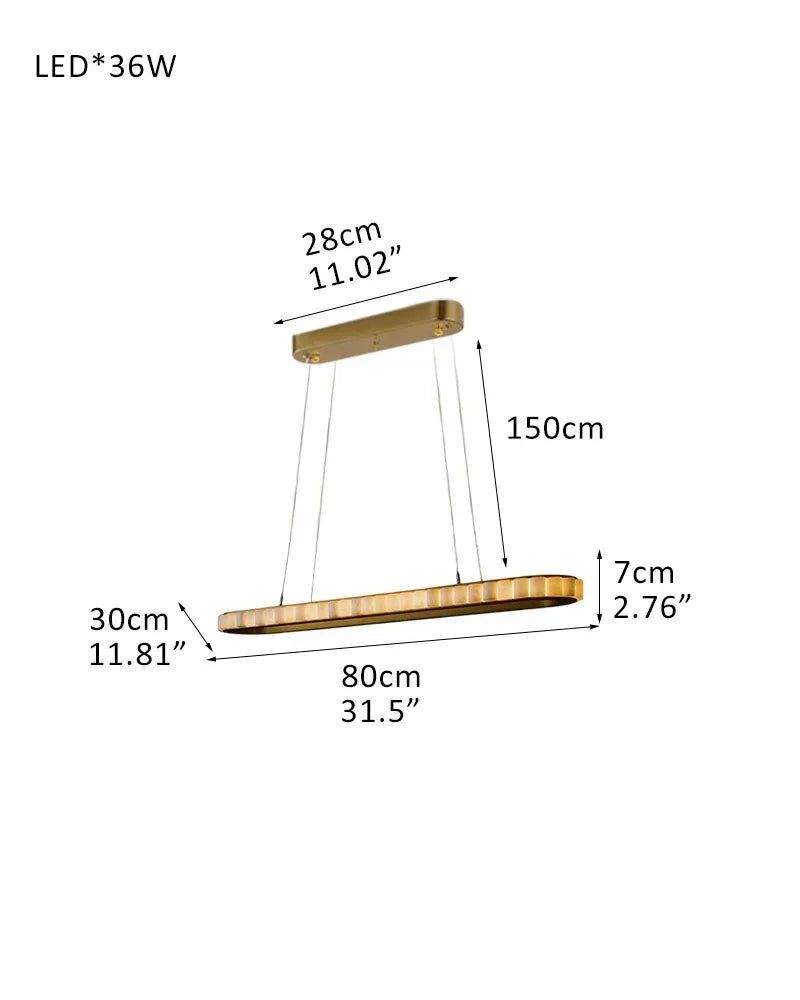 Vintage Oval White Alabaster Huge Chandelier Wide 60" Brushed Bronze/Gold Framework L80*W30*H7CM L31.5"*W11.8"*H2.8" Gold + White American chandelier