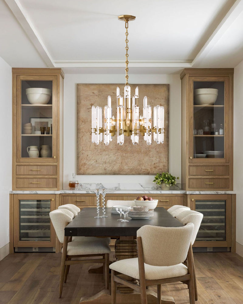 Gleam Series K9 Crystal Glass Chandelier Round / Linear