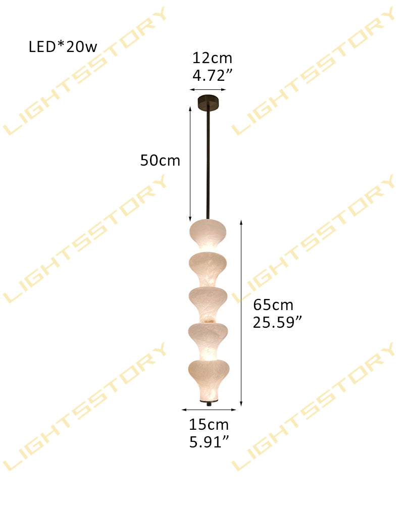 Modern Sculptural Alabaster Pendant Light with 5 Light Cluster Design for Kitchen Island Modern Pendant lamp