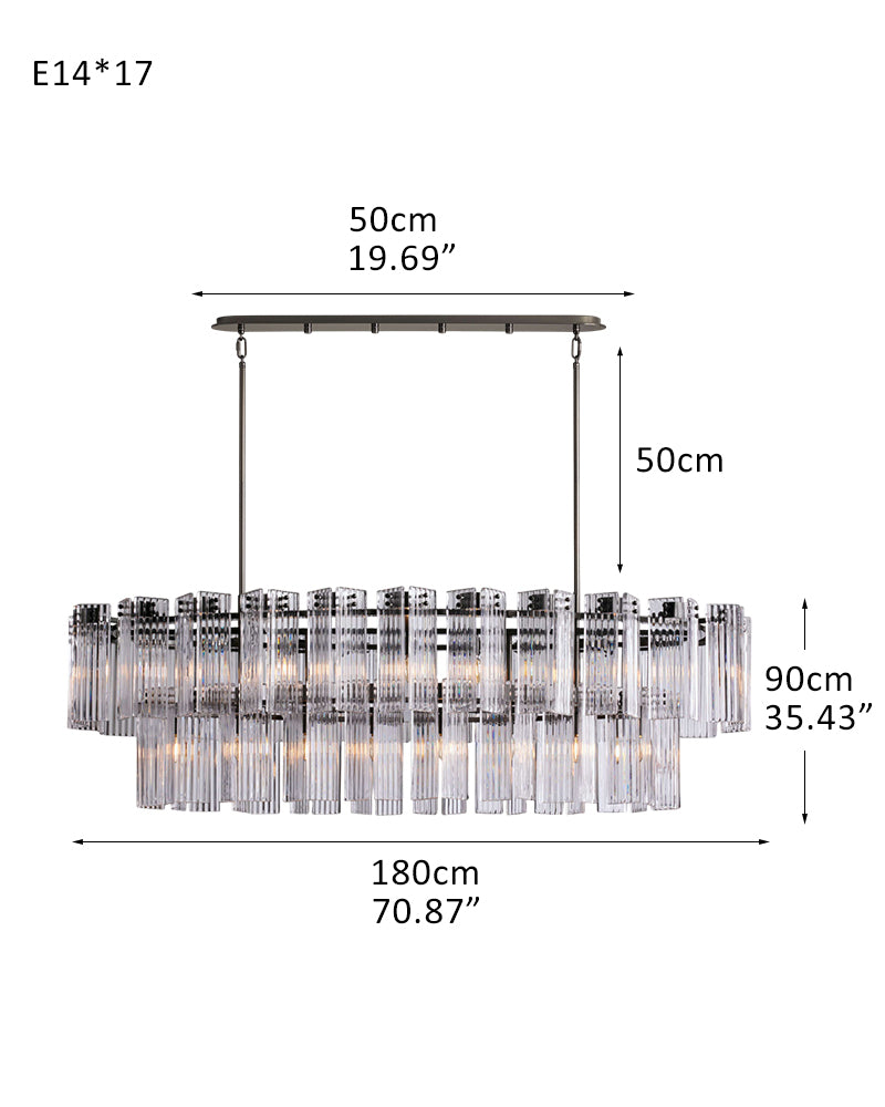 multi pendant chandelier