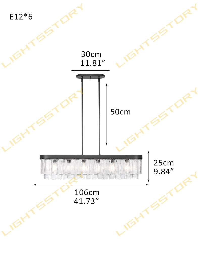 Courmayeur Series Luminous Chandelier | Multi-tier Hammered Water Glass Hammered water glass shade with durable metal frame, Matte Black and White Gold for Living rooms and dining areas 6-light-D106*H25CM D41.73"*H9.84" Black + Clear Glass Luxury Drum Round Chandelier