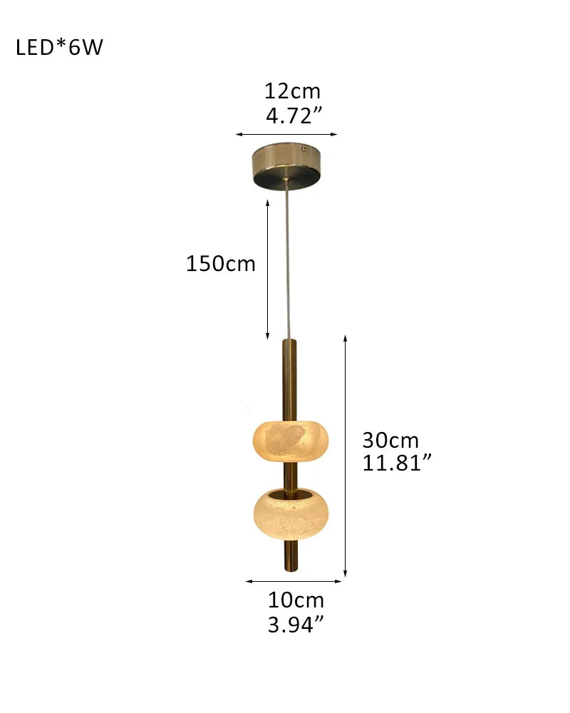 Villa 5 Light New Age Brass Cluster Pendant Light with 4in White Spanish Alabaster Shades 1-Light-L10*H30CM L3.9"*H11.8" White + Brass Modern Pendant lamp