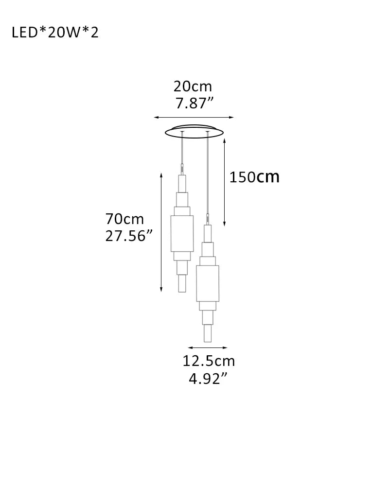 White Alabaster Cluster Pendant Lamp 28"H for home decor lighting fixture 2-Light-D12.5*H70CM D4.92"*H27.56"-R White + Brass Vintage Simple Pendant Lamp