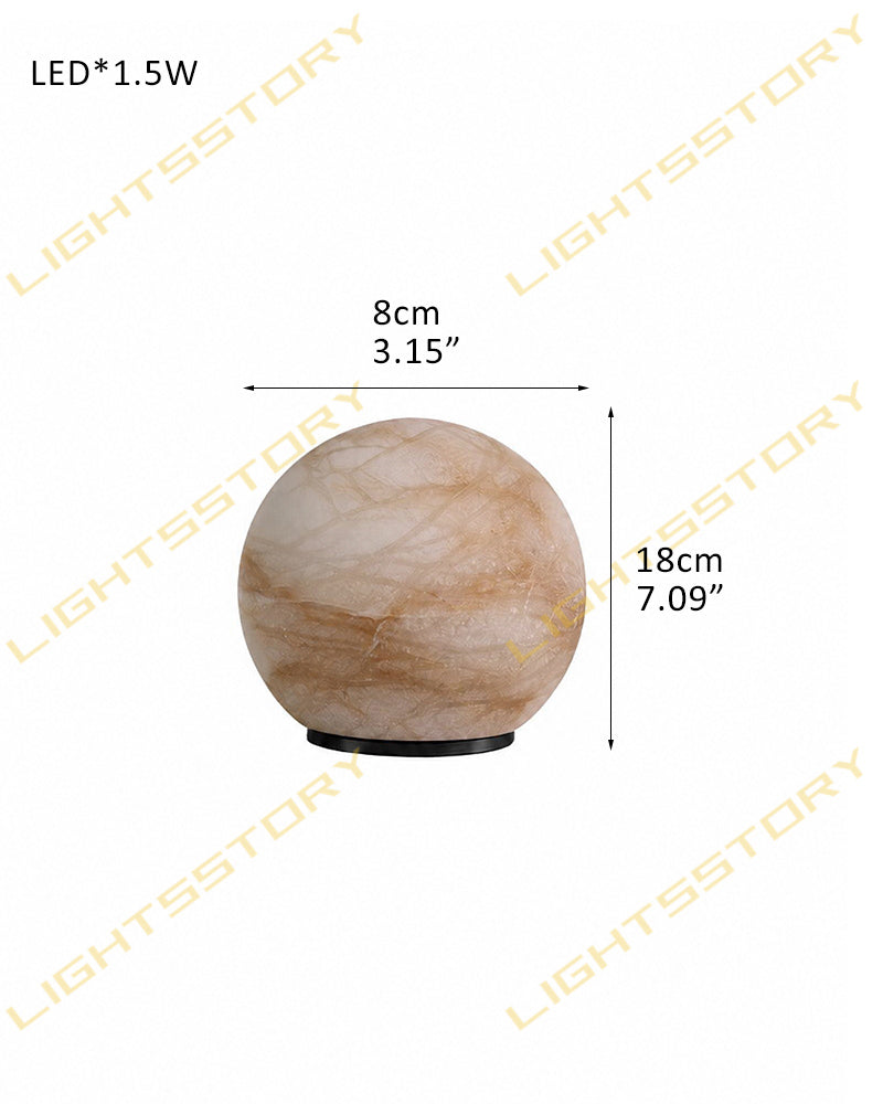 Wireless Alabaster Dimmable Table Lamp - Touch & Remote Control
