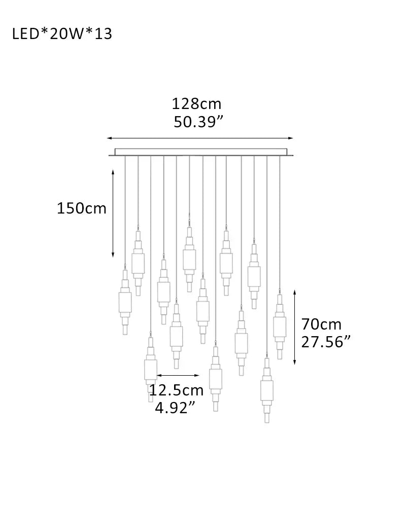 White Alabaster Cluster Pendant Lamp 28"H for home decor lighting fixture 13-Light-D12.5*H70CM D4.92"*H27.56"-S White + Brass Vintage Simple Pendant Lamp