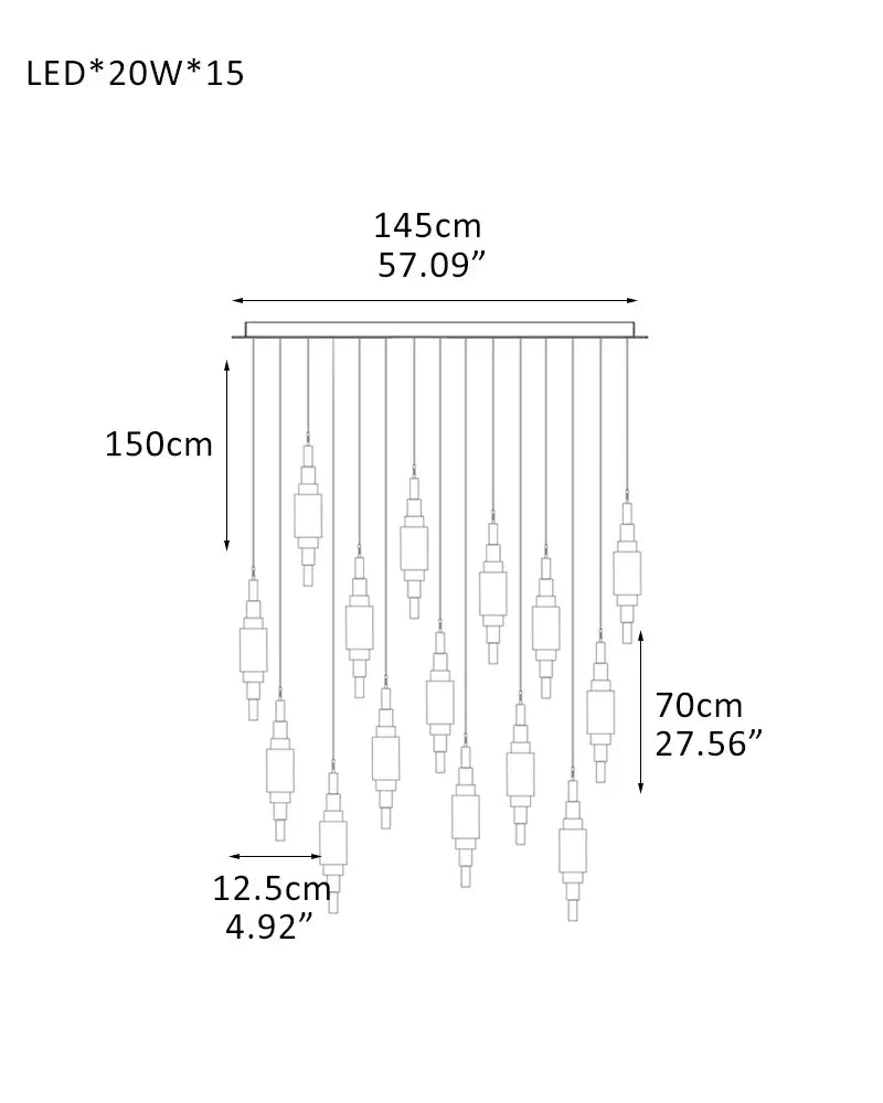 White Alabaster Cluster Pendant Lamp 28"H for home decor lighting fixture 15-Light-D12.5*H70CM D4.92"*H27.56"-S White + Brass Vintage Simple Pendant Lamp