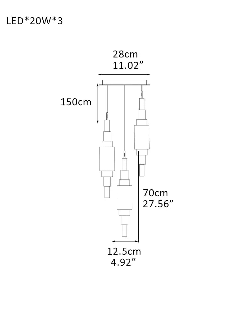 White Alabaster Cluster Pendant Lamp 28"H for home decor lighting fixture 3-Light-D12.5*H70CM D4.92"*H27.56"-S White + Brass Vintage Simple Pendant Lamp