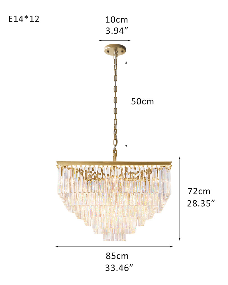 K9 Crystal Serene Black Round Pendant Light - Serene Matte or Lux Gold Trim Trim - Luxury Home Interior Lighting