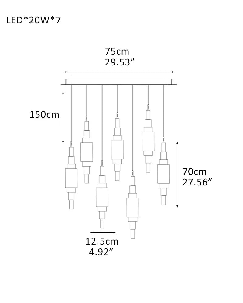 White Alabaster Cluster Pendant Lamp 28"H for home decor lighting fixture 7-Light-D12.5*H70CM D4.92"*H27.56"-S White + Brass Vintage Simple Pendant Lamp