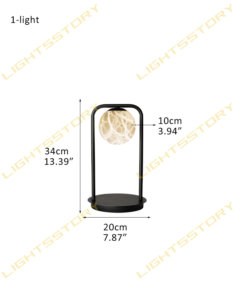 Ethereal Cluster Table Lamp - Natural Spanish Alabaster - Bedroom & Living Rooms