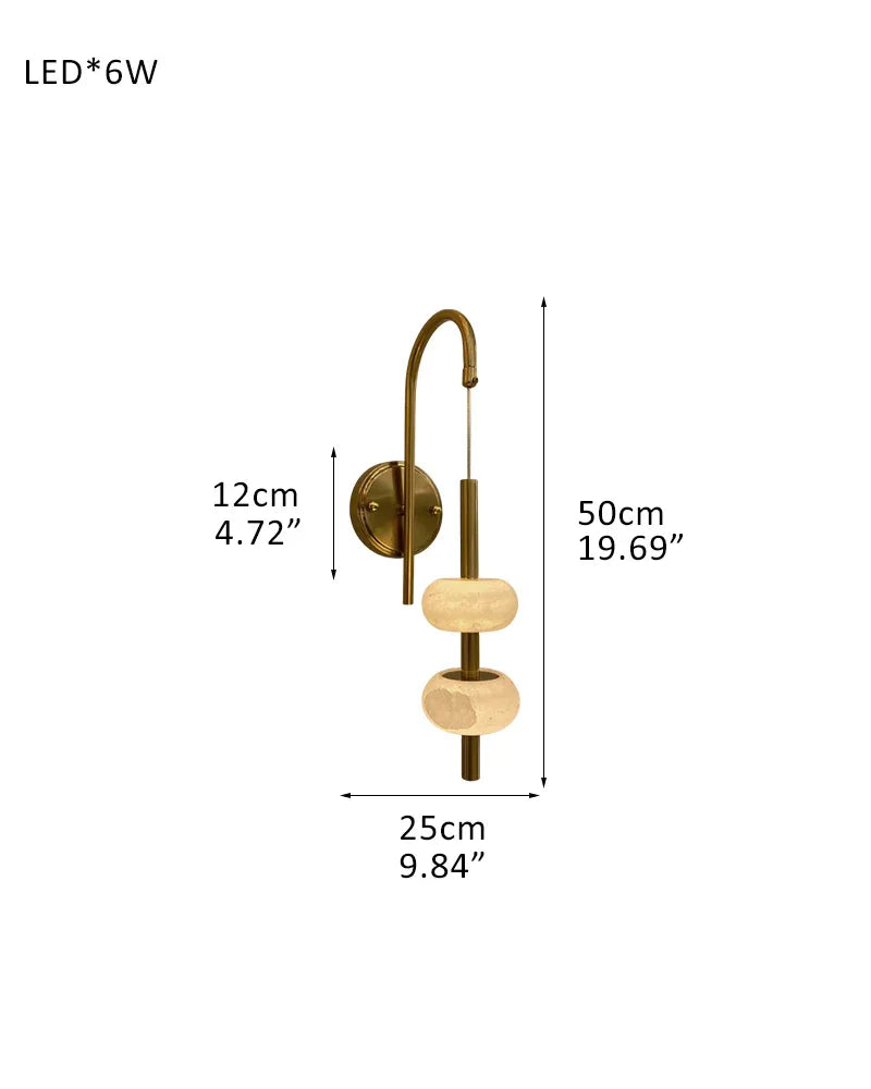 Villa 5 Light New Age Brass Cluster Pendant Light with 4in White Spanish Alabaster Shades W-L12*W25*H50CM L4.7"*W9.8"*H19.7" White + Brass Modern Pendant lamp