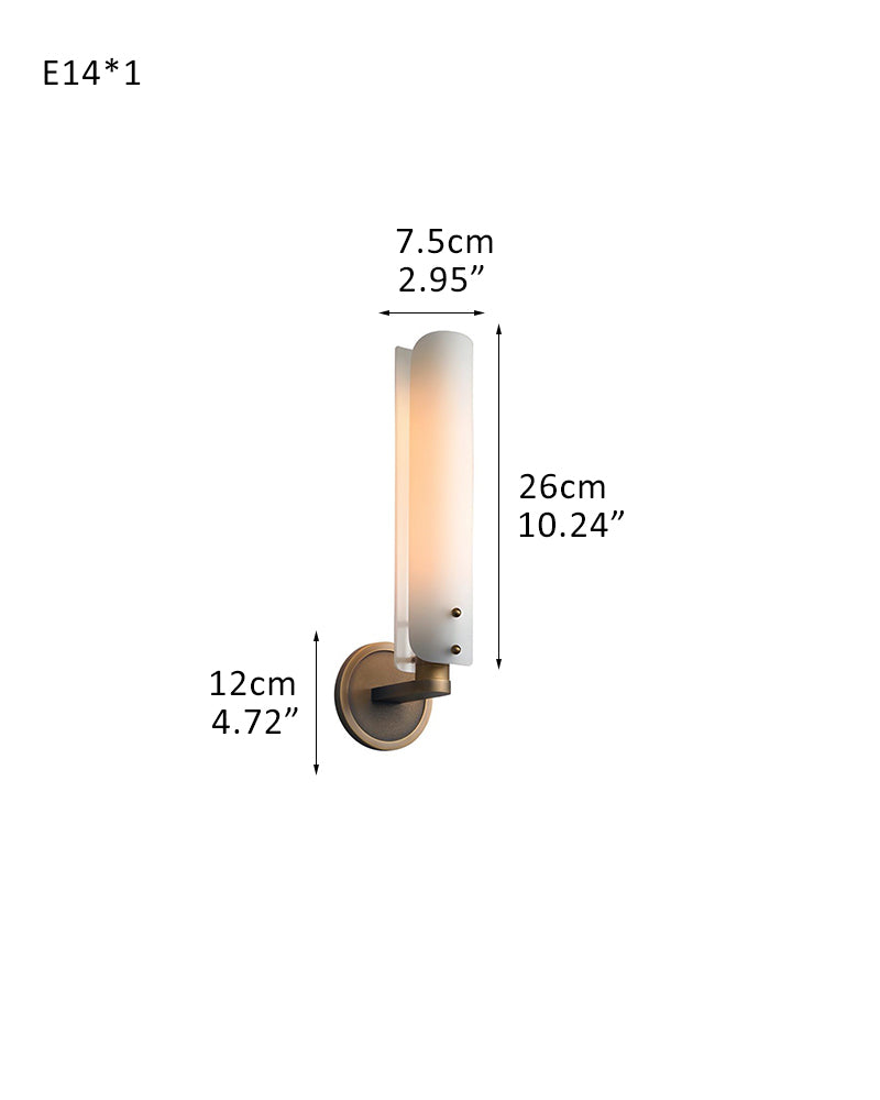 Aged Unique Brass/Black Platiere Linear Glass Wall Ssonces for entryways