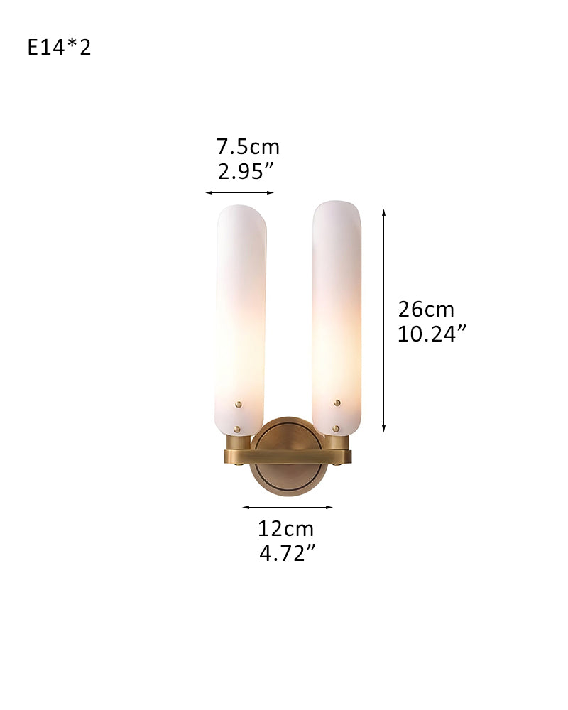 Aged Unique Brass/Black Platiere Linear Glass Wall Ssonces for entryways