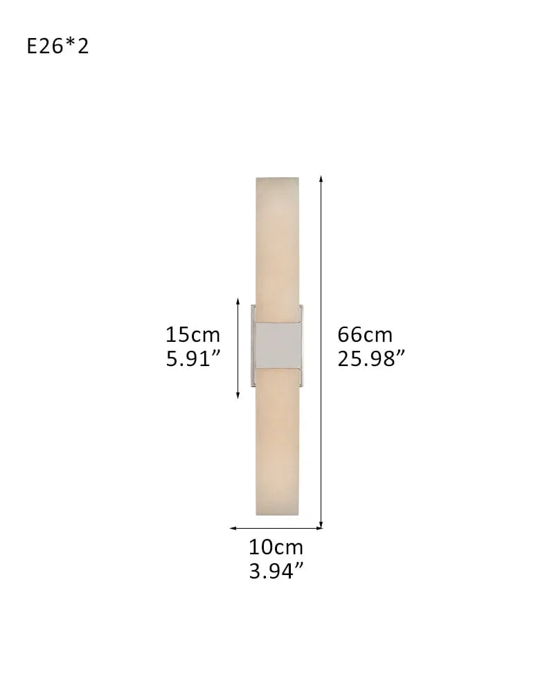 Annecy Series Ethereal Chandelier | Linear Carved Natural Alabaster with Iron Accents, Antique Black finish for Dining Rooms and Kitchen Islands 2-light-D10*H66CM D3.94"*H25.98" Silver American chandelier