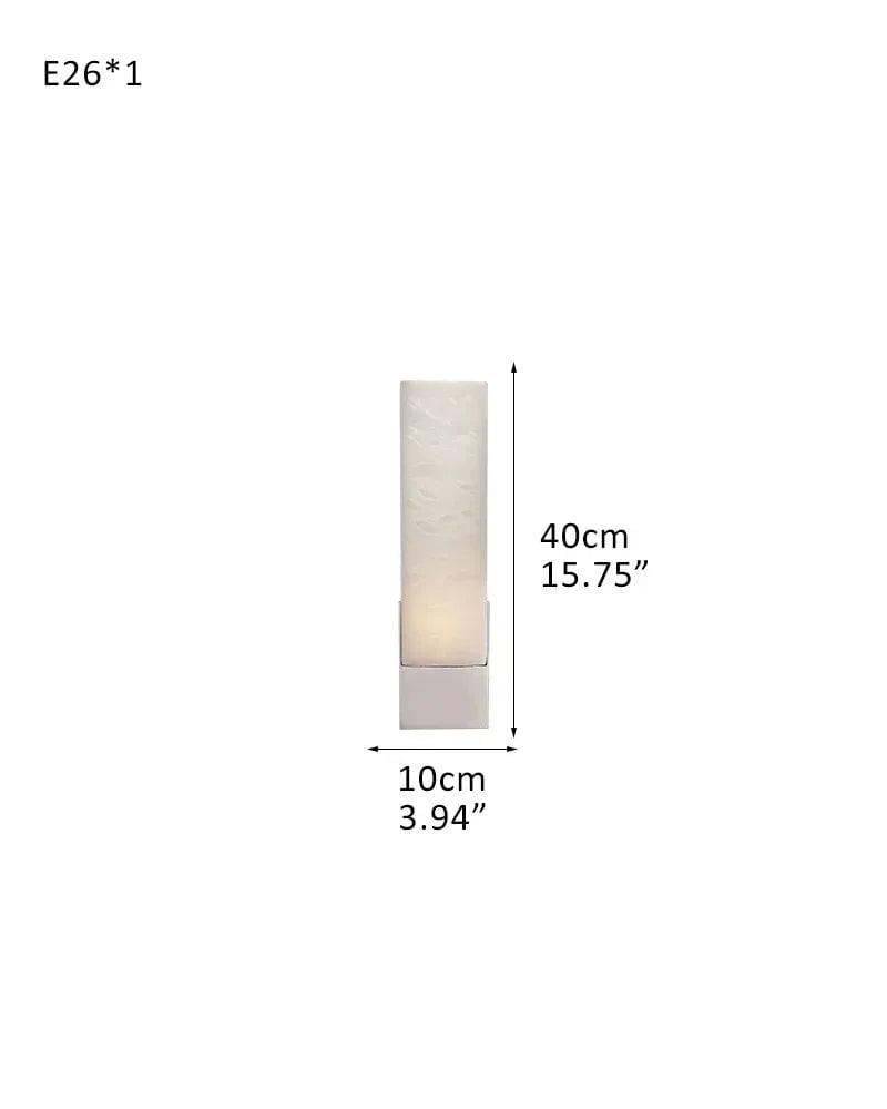 Annecy Series Ethereal Chandelier | Linear Carved Natural Alabaster with Iron Accents, Antique Black finish for Dining Rooms and Kitchen Islands 1-light-D10*H40CM D3.94"*H15.75" Silver American chandelier