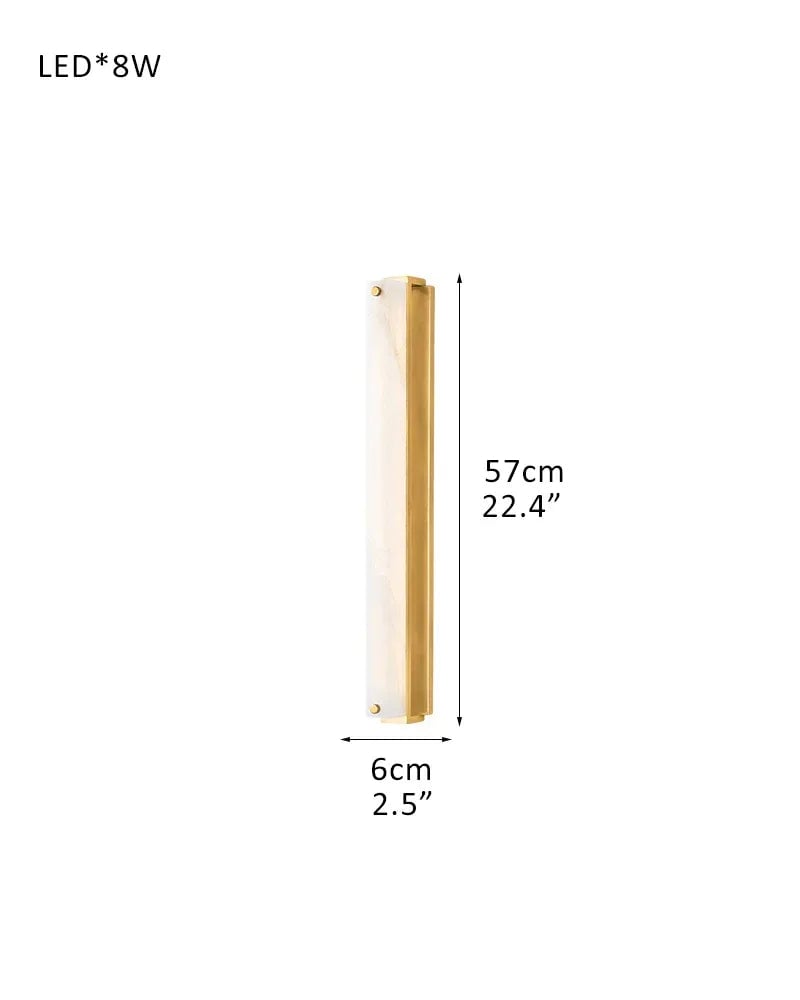 Edgemere Series Geometric Linear Pendant Light | Linear Architectural Natural Alabaster Light Panels, Modern Brass and Black finish for Kitchen Islands and Dining Rooms W-D6*H57M D2.36"*H22.4" Brass Modern Pendant lamp