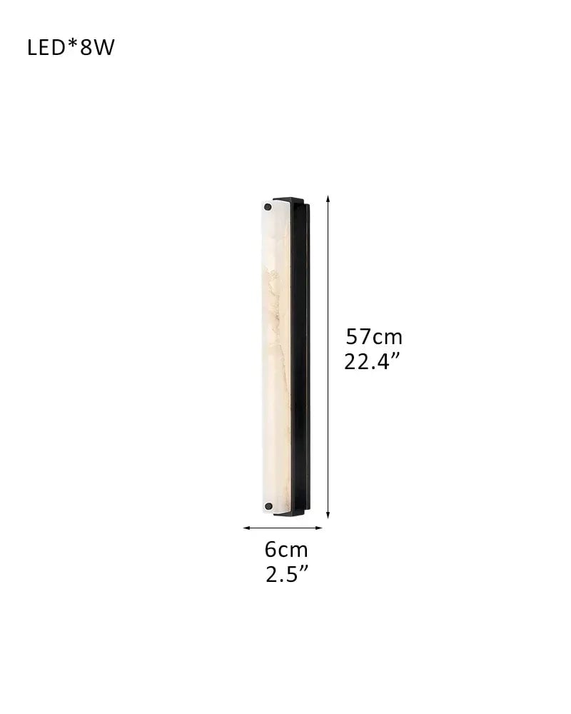 Edgemere Series Geometric Pendant Light | Architectural Silhouette Rectangular Alabaster Panels, Premium Brass finish for Modern Dining Rooms and Kitchen Islands W-D6*H57M D2.36"*H22.4" Black Modern Pendant lamp