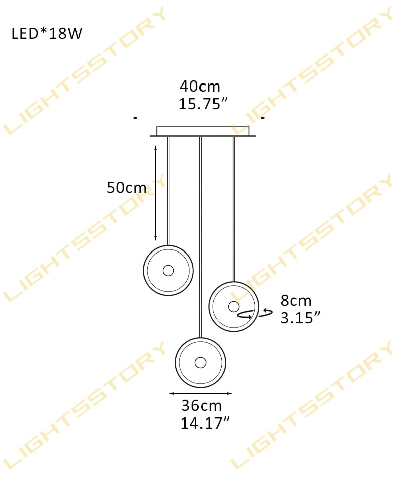 Lausanne Disc Alabaster Cluster Chandelier. Round Cluster Diffusers. Metal Rod Framework in Aged Brass and Black finish for Kitchen Islands, Entryways, and Dining rooms 3 light-D36*H8CM D14.17"*H3.15"-L Modern Pendant lamp