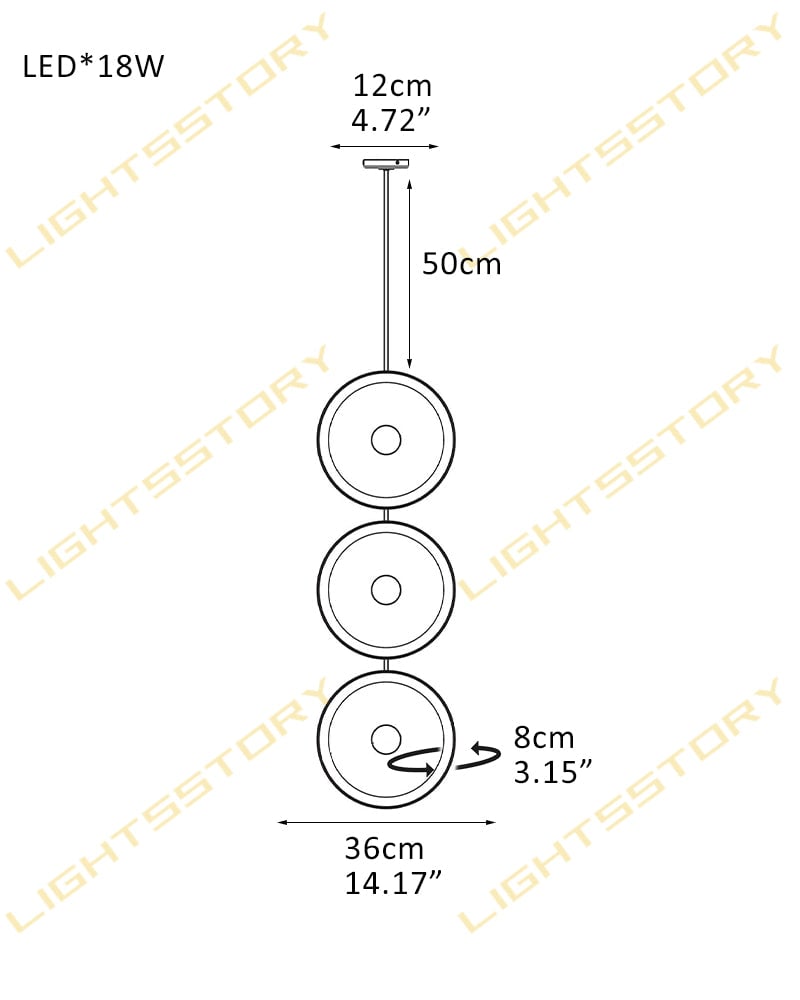 Lausanne Disc Alabaster Cluster Chandelier. Round Cluster Diffusers. Metal Rod Framework in Aged Brass and Black finish for Kitchen Islands, Entryways, and Dining rooms 3 light-D36*H8CM D14.17"*H3.15" Modern Pendant lamp