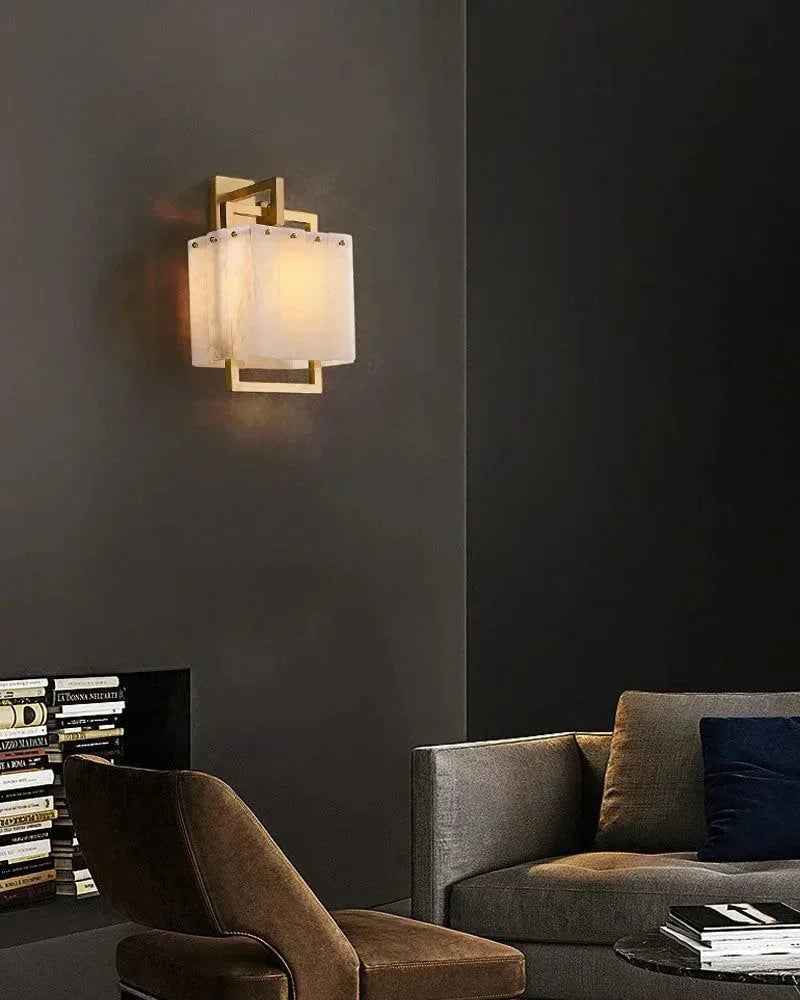 LightsStory Series Ethereal Pendant Light | Cluster Suspension Hand-polished marble and alabaster with copper and brass, Polished Brass for Grand Lobbies, Hotels, and Mansions Modern Pendant lamp