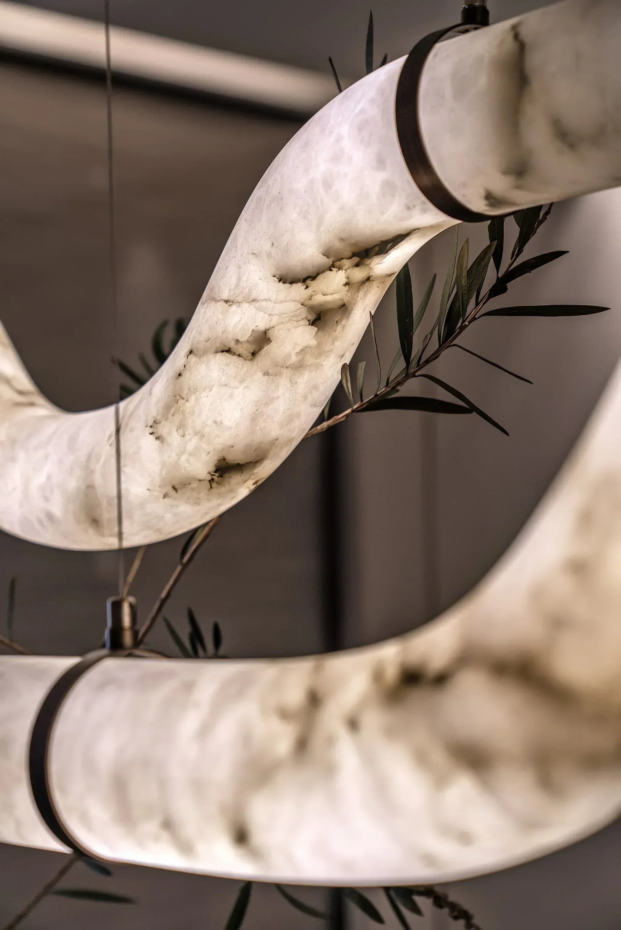 Minimalist Long Cord Ceiling Pendant Alabaster Lighting | 120/150cm Length American chandelier