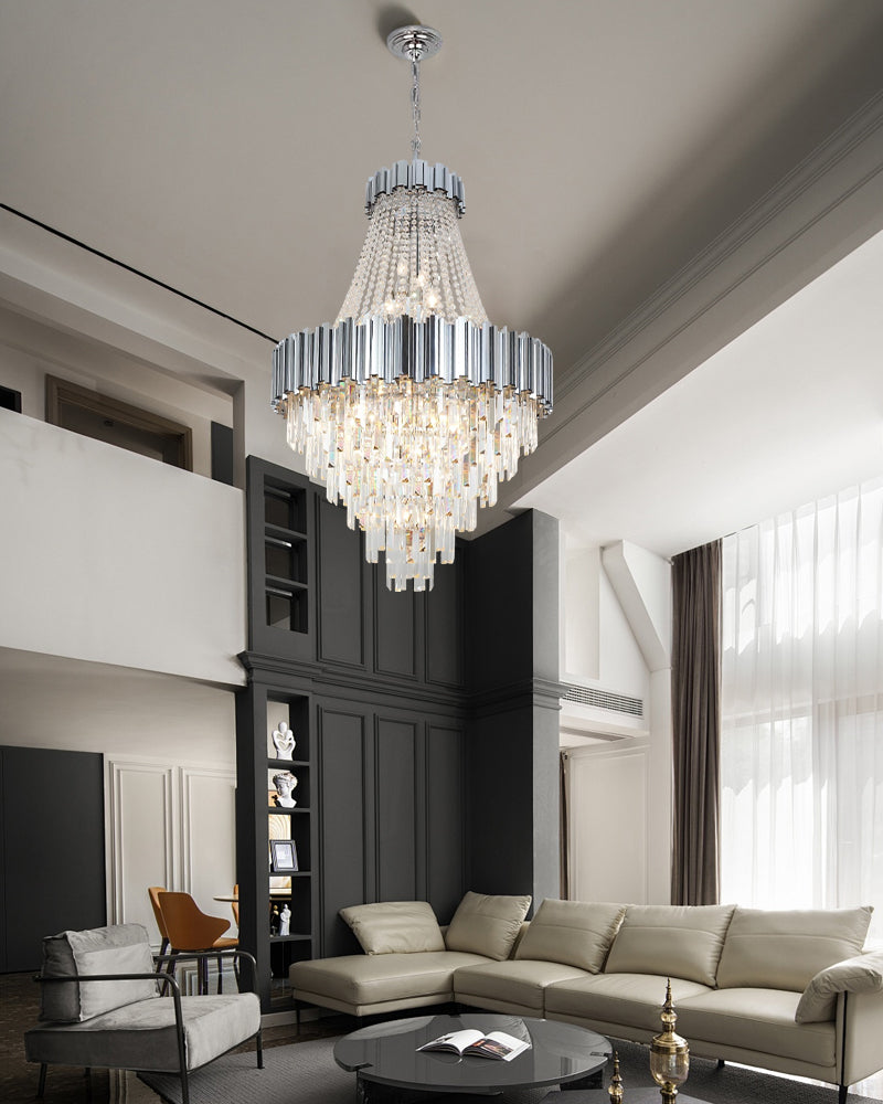 tiered drum pendant light