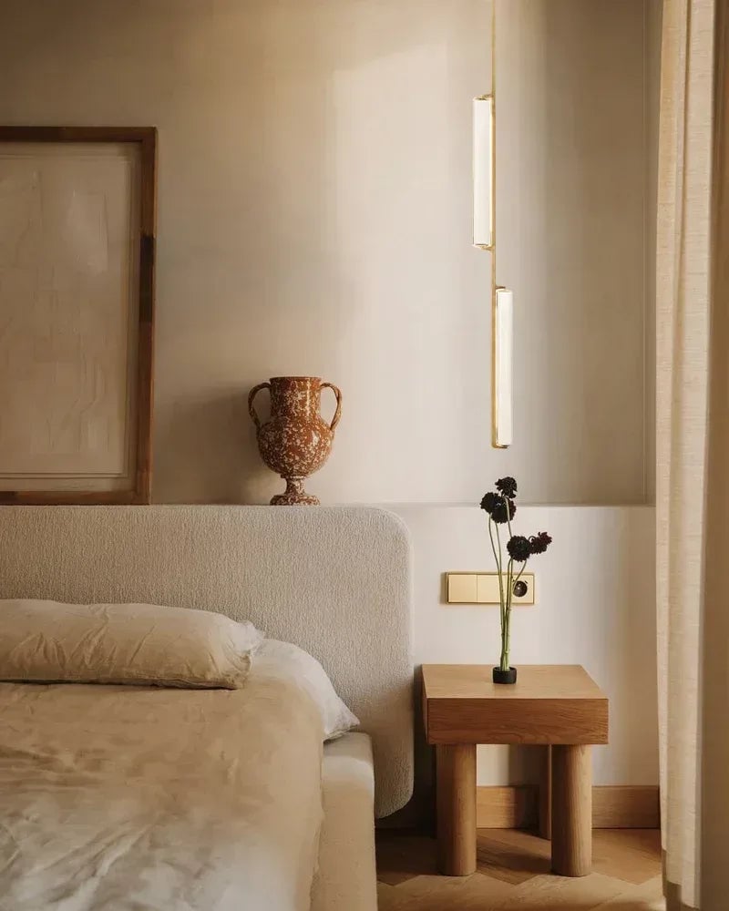 Valence Series Prismatic Chandelier | Vertical Brass Drops Meticulously crafted clear prisms and structural brass, Warm metallic brass finish for Dining Rooms and Living Areas American chandelier