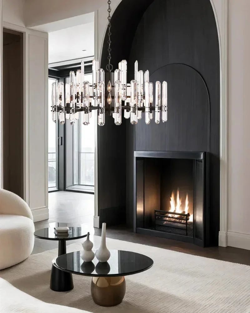 Zermatt Series Grand Chandelier | K9 Crystal Solid brass frame with premium K9 crystals, Copper finish for Grand Foyers and Dining Rooms American chandelier