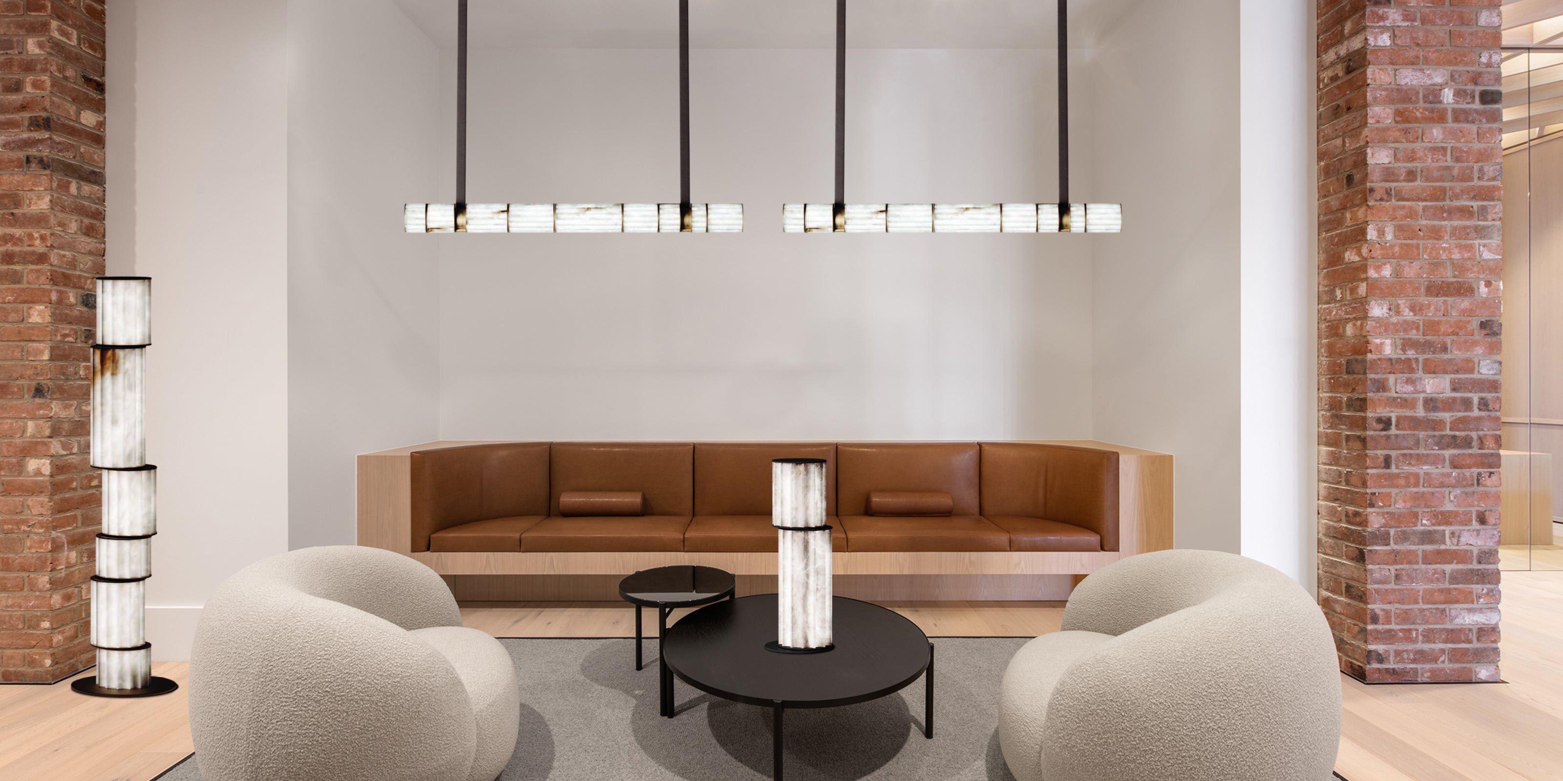 https://lightsstory.com/products/modern-velathri-alabaster-linear-pendant-lighting-with-leather-belt-suspension-for-dining-table