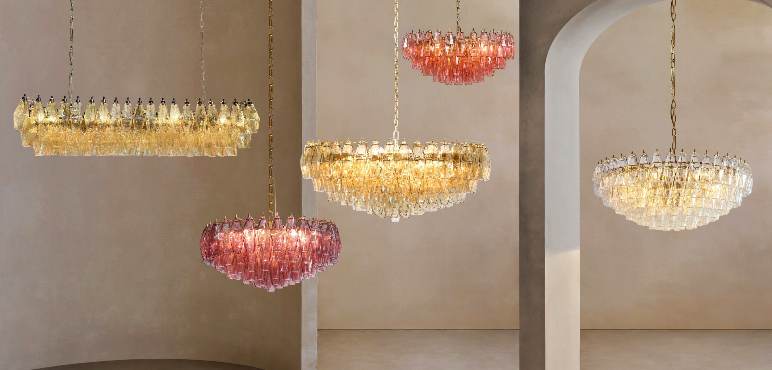 Cortina Series Chandeliers & Crystal Lights