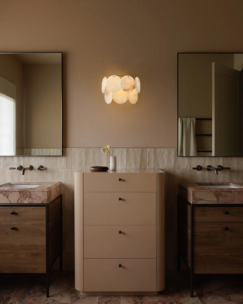 LightsStory Ethereal Alabaster Shell Pendant Light - Small Round Lux - LightsStory Chandeliers & Crystal Lighting - USA
