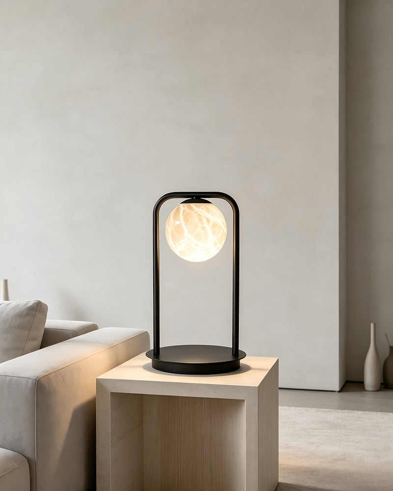 Alabaster Ethereal Cluster Table Lamp - Natural Spanish Alabaster - Bedroom & Living Rooms