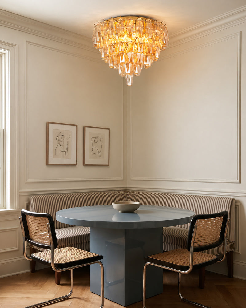 LightsStory Murano Glass Round Ceiling Light - Statement - LightsStory Chandeliers & Crystal Lighting - USA