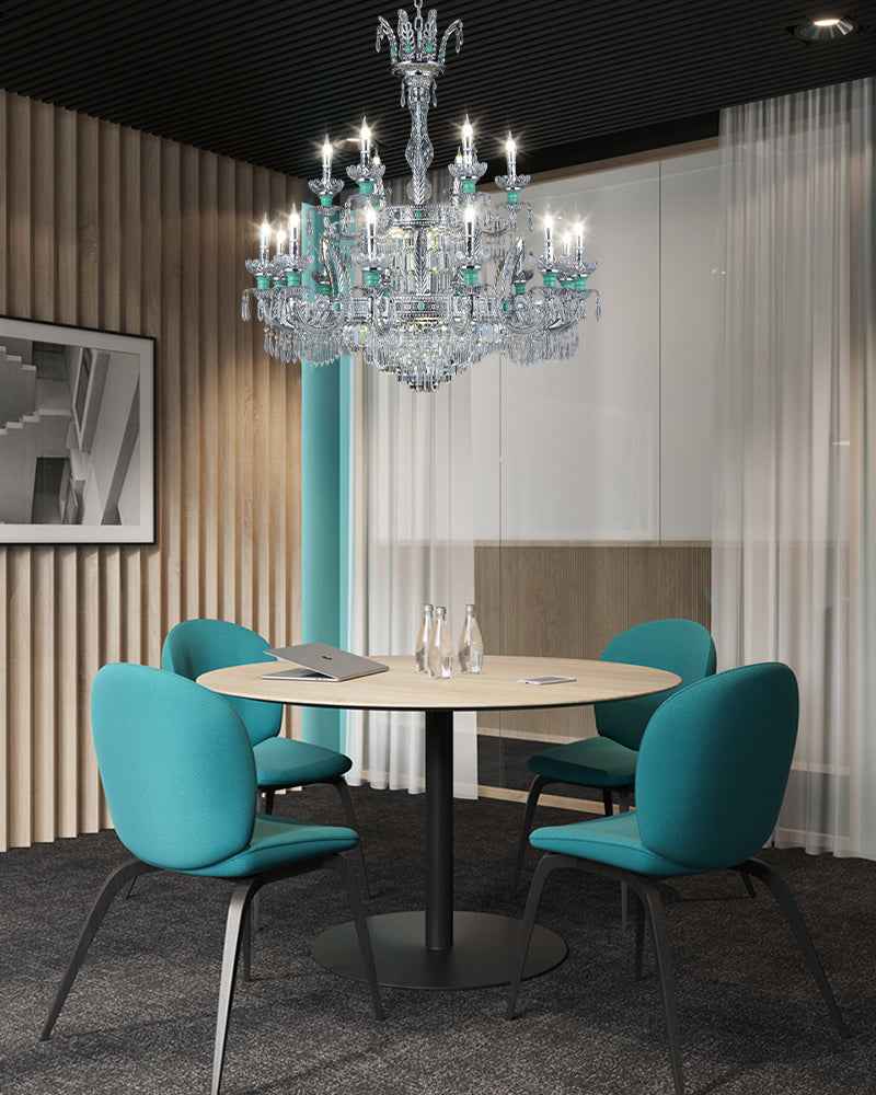 Lightsstory Series Contemporary Crystal Wall Sconces | Precision-cut Hand-blown Crystal and Sliver Chrome Finish for Dining Rooms, Living Rooms and Mirror Lighting